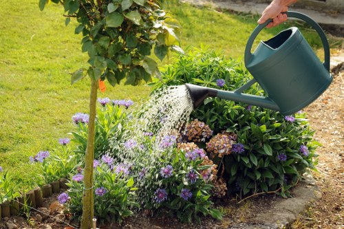 Thoughtful landscaping and pruning by gardeners in Leamouth